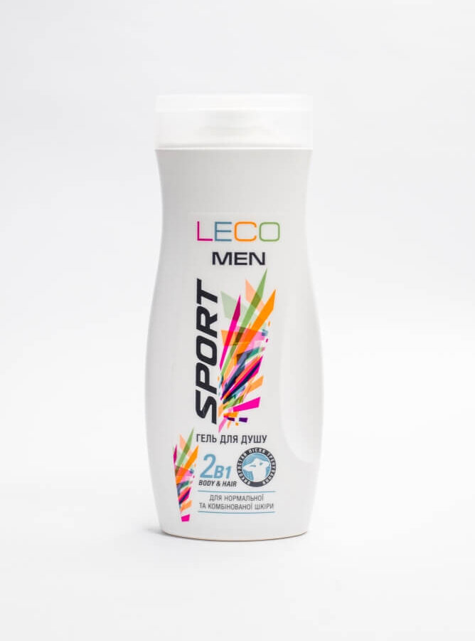 Чоловічий гель для душу LECO SPORT — енергія та свіжість